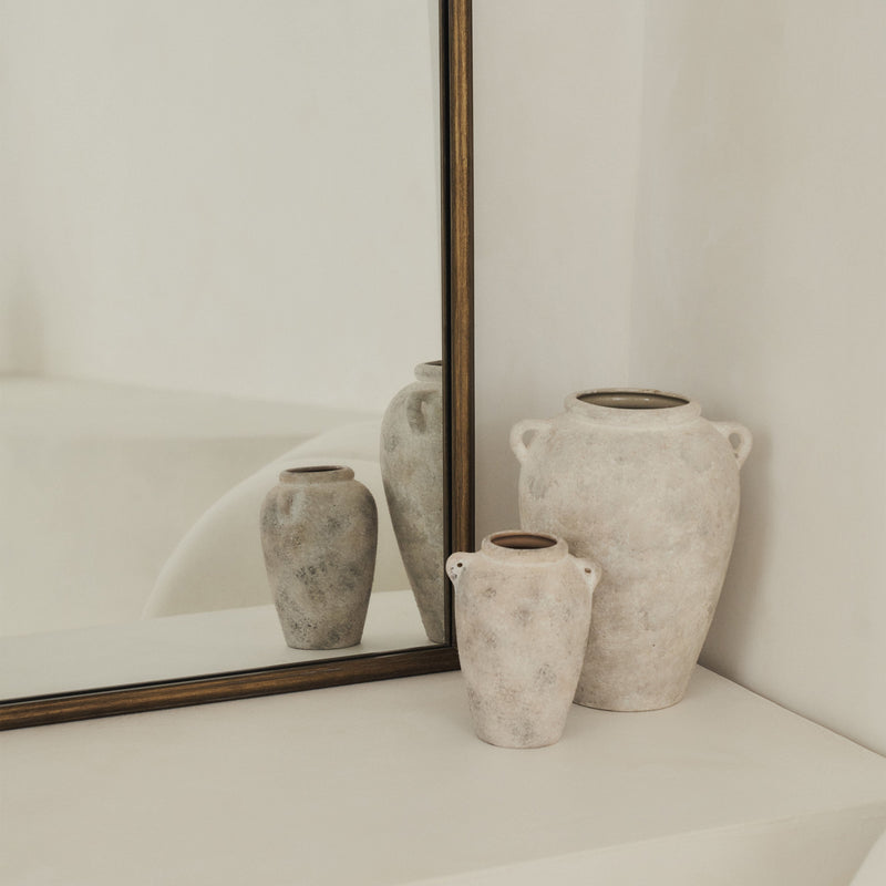 Amelia - Gold Arched Metal Portrait Mirror 100cm x 64cm