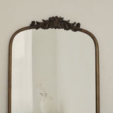 Amelia - Gold Arched Metal Portrait Mirror 100cm x 64cm